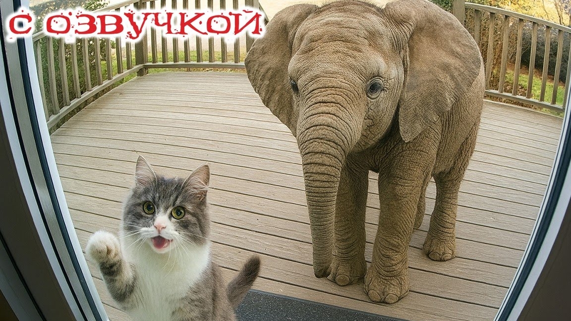 Приколы с котами! С ОЗВУЧКОЙ! Смешные коты и кошки! САМЫЕ СМЕШНЫЕ ЖИВОТНЫЕ!