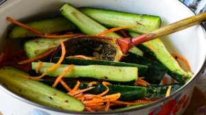 Огурцы по-корейски с морковью