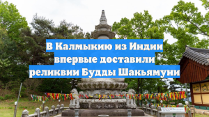 В Калмыкию из Индии впервые доставили реликвии Будды Шакьямуни