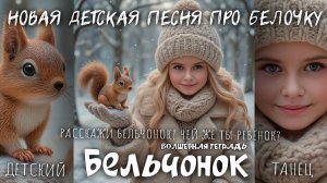 Волшебная тетрадь. БЕЛЬЧОНОК.  Новая детская песня про бельчонка и белочку. Детский танец бельчат.