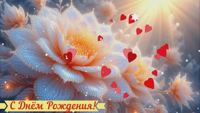 С Днём Рождения! Поздравление САМАЯ КРАСИВАЯ Открытка Видео