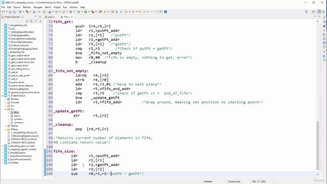 Section 14- Working With Data Structures, Lecture 105- Programming - Implementing The FIO Size Func