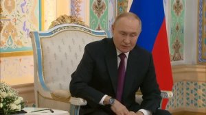 Встреча Президента России В.В.Путина и Президента Азербайджана И.Г.Алиева.