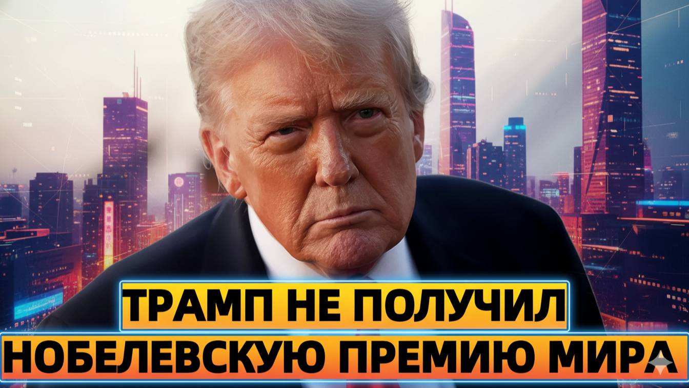 Трамп не получил Нобелевскую премию мира 2025 года — Осло выбрало Марию Корину Мачадо