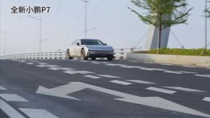 XPENG P7 - демонстрация работы пневматической подвески 🚗