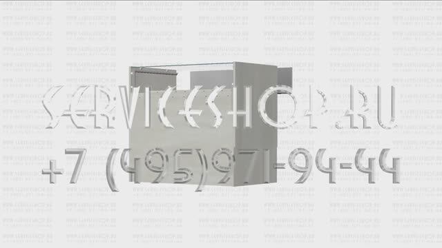 Стеклянный прилавок с выдвижной полкой