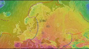 Движение воздушных масс воздуха над Европой и ЕТР за сентябрь 2025 года