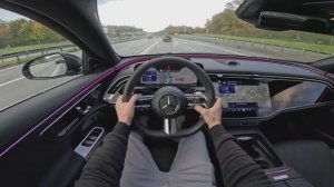 Mercedes E-Class AMG Line 2024 Test Drive POV