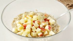 Овсяная запеканка с яблоком