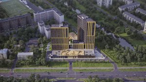 ЖК "Линдовский". Железобетонные конструкции 1 очереди поднялись над ограждением // Октябрь 2025