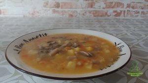 Гороховый суп из шампиньонов