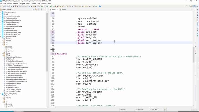 Section 10- Developing The Analog To Digital Conversion (ADC) Driver, Lecture 82- Programming - Tes
