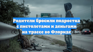 Родители бросили подростка с пистолетами и деньгами на трассе во Флориде