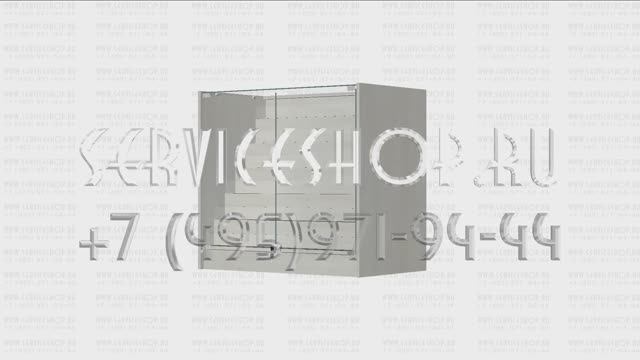 Стеклянный  прилавок с горкой