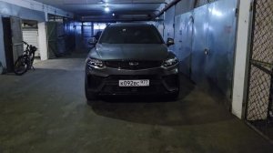 Работа динамических поворотриков в фонарях Geely Tugella