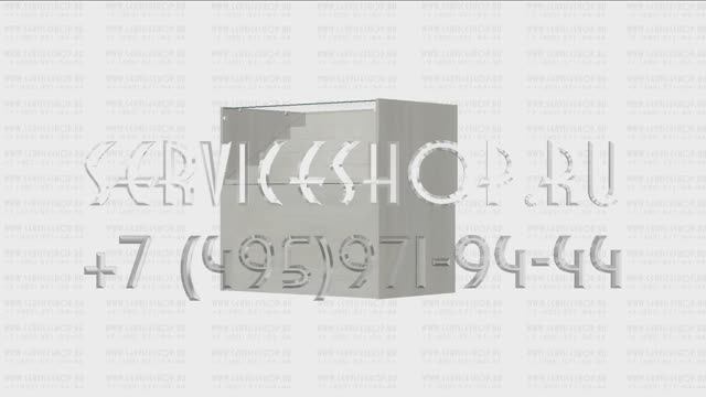 Стеклянный прилавок с выдвижной полкой лесенкой