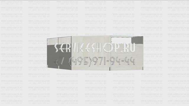 Торговый прилавок наружный угол вместе
