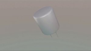3d-модель электролитического конденсатора