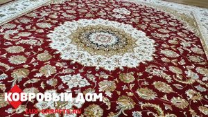 Ковер бамбуковый шелк Бельгия 2,40х3,40 Unique IS007Z red