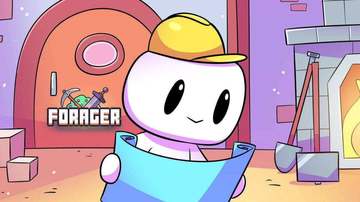 Forager сделал меч и лук. Открыл 7 зон. 1часть