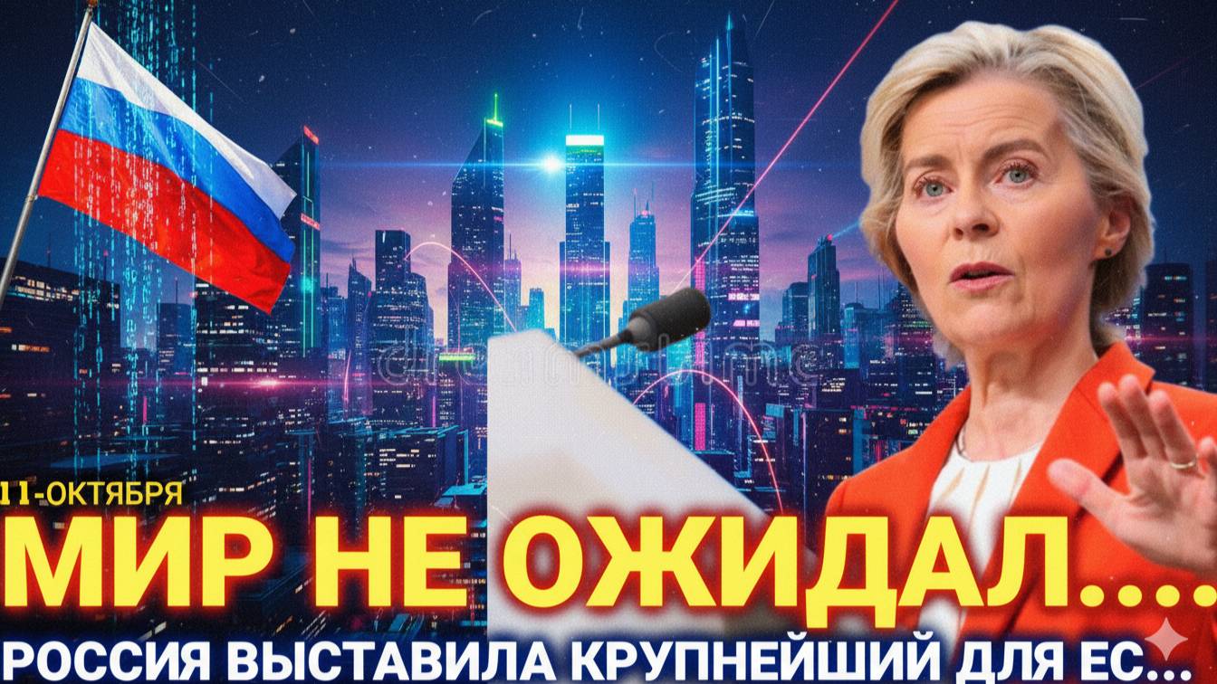 Никто не ожидал! Крупнейший для ЕС.. Россия сегодня