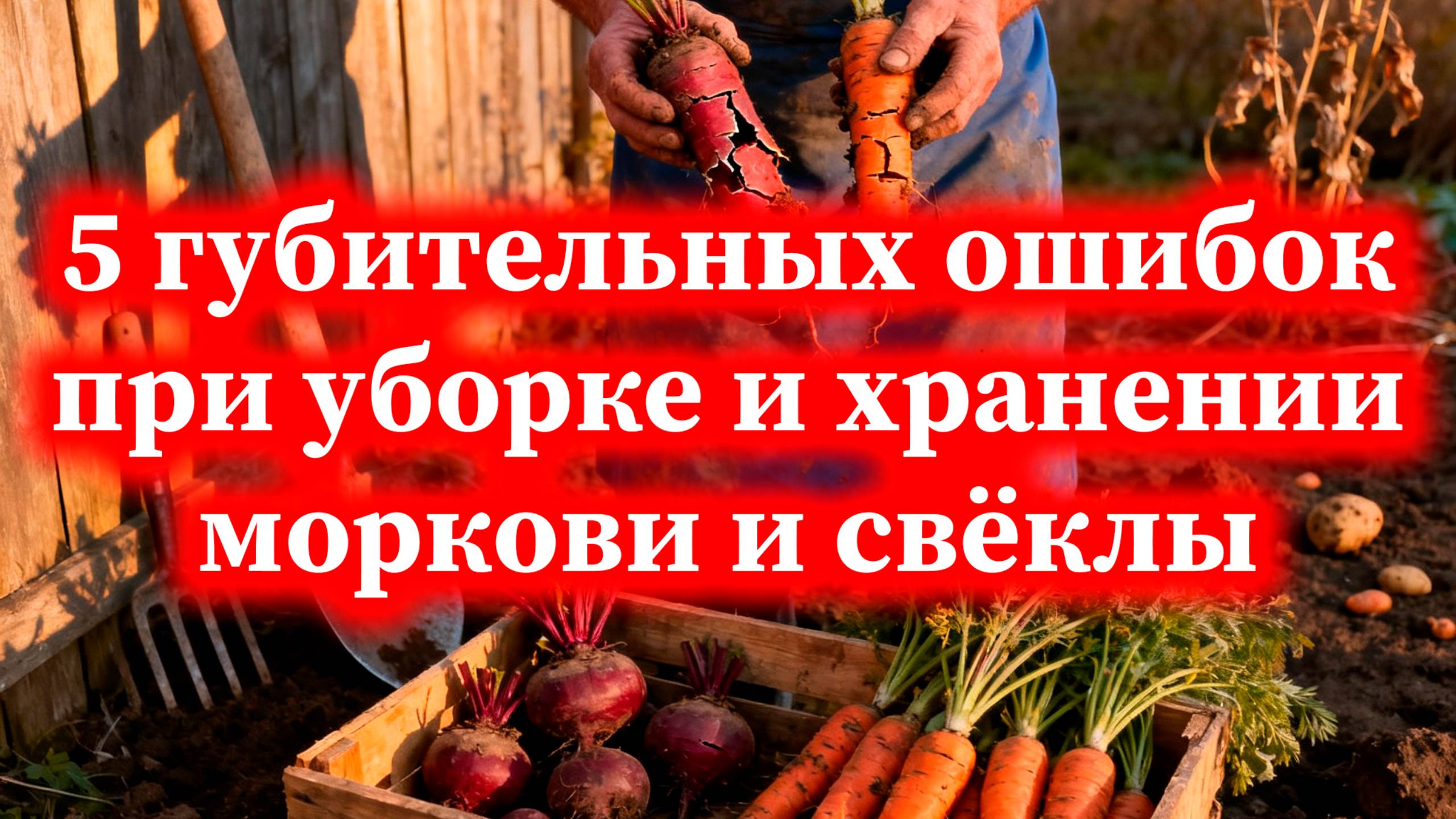 5 губительных ошибок, которые допускают дачники при уборке и хранении моркови и свёклы