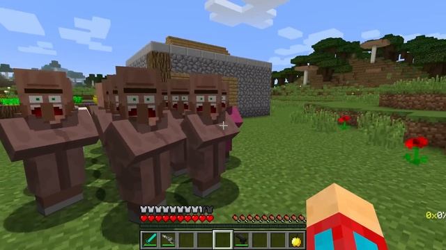 Я ЗАЩИТИЛ ВСЕХ ЖИТЕЛЕЙ ОТ ЗОМБИ В МАЙНКРАФТ | Компот Minecraft