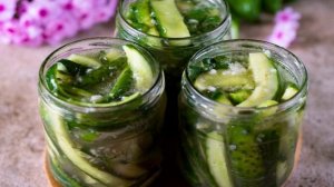 Огурцы, консервированные дольками