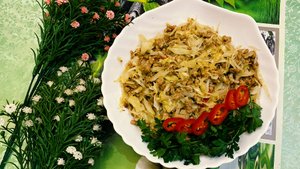 КАПУСТА С фаршем на сковороде. Очень Вкусная ТУШЕНАЯ КАПУСТА С МЯСОМ. Простой домашний рецепт.