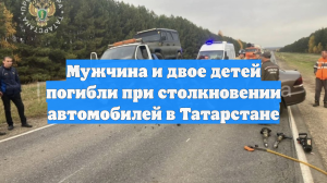 Мужчина и двое детей погибли при столкновении автомобилей в Татарстане