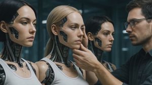 Automatic Ai Wife - KRAFTWERK Synthwave Disco style music video 2025
