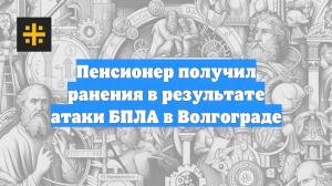 Пенсионер получил ранения в результате атаки БПЛА в Волгограде