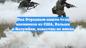Под Отрадным нашли тела наемников из США, Польши и Колумбии, известны их имена