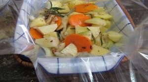 Курица в духовке с картошкой в пакете для запекания