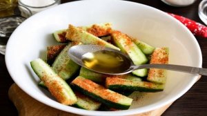 Огурцы на зиму с корейской приправой