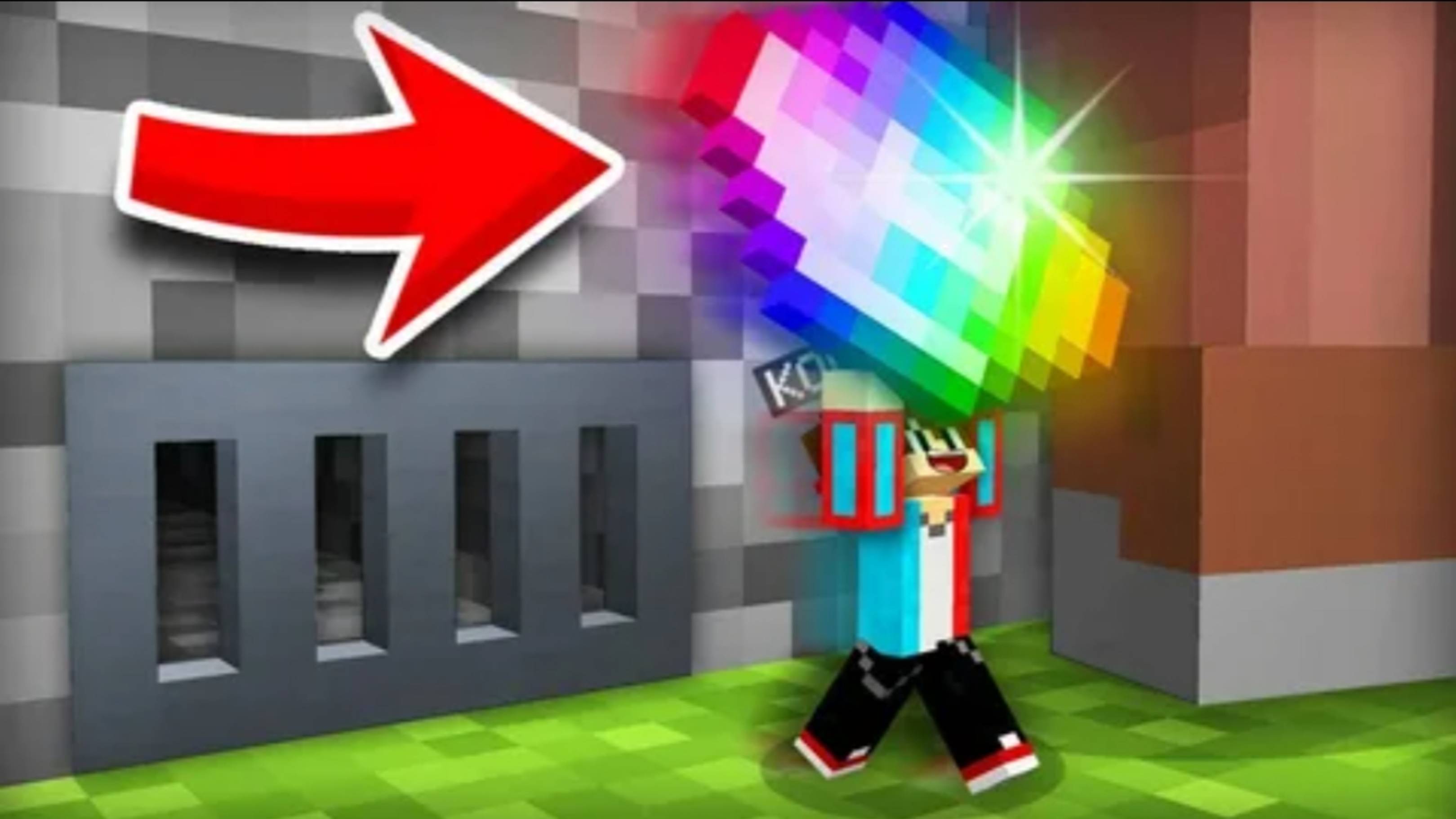 Компот я уменьшился и украл радужный изумруд. Компот Minecraft.