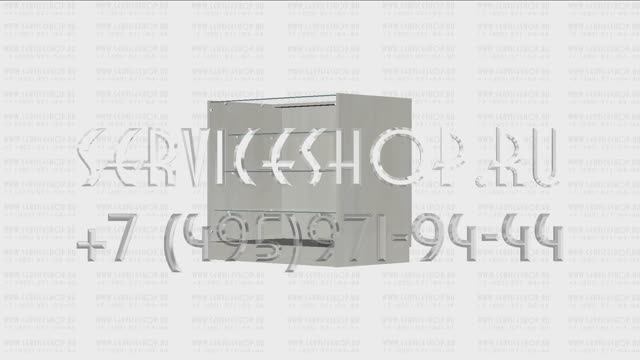 Стеклянный торговый прилавок с дверцами