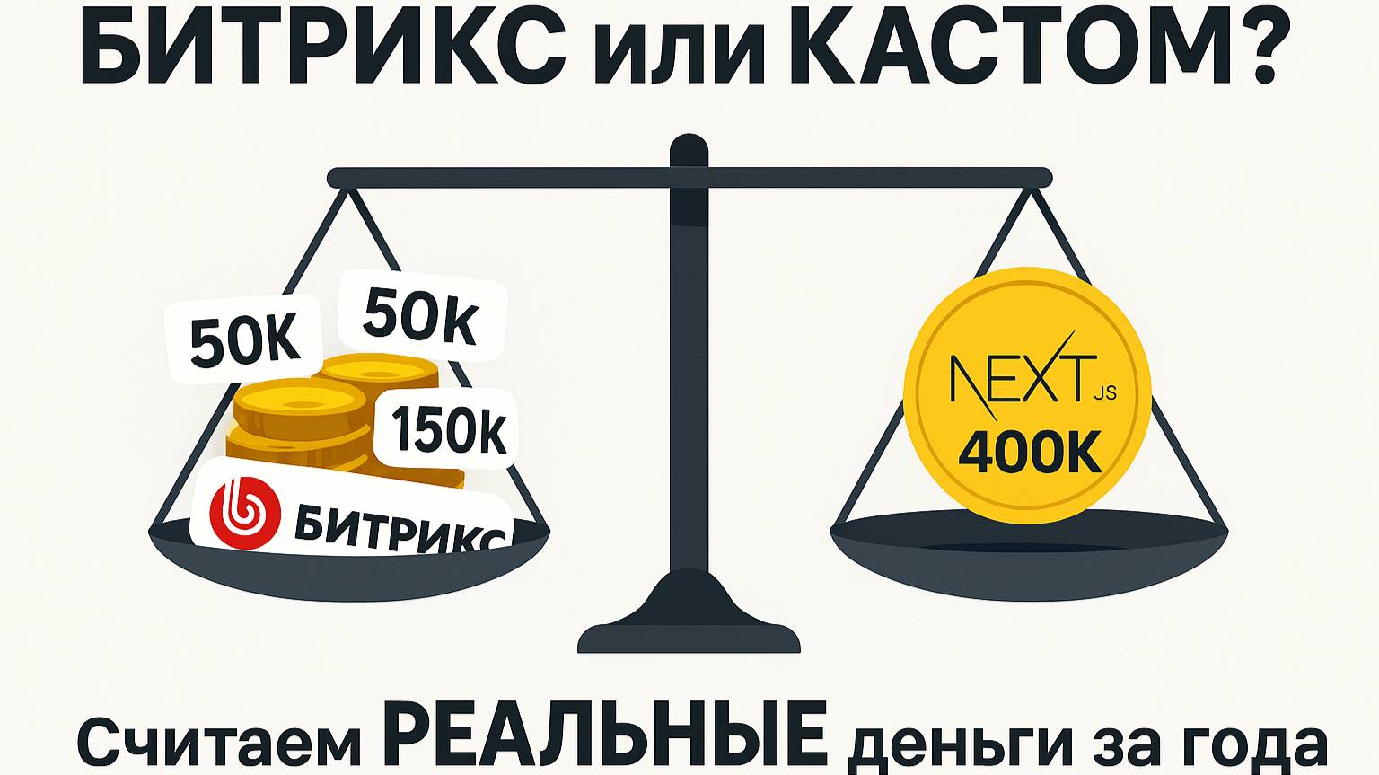 Битрикс или кастомный сайт? Считаем реальную стоимость за 3 года в 2025