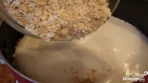 Овсянка с кефиром на завтрак