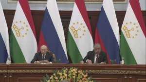 Владимир Путин. Заявления для СМИ по итогам российско-таджикистанских переговоров 9 октября 2025 г.