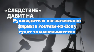 Руководителя логистической фирмы в Ростове-на-Дону судят за мошенничество
