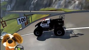 Дурацкая Собачка и новая серия игры про машинки, краш-баттл 4 тачки, делаем супер аварии
