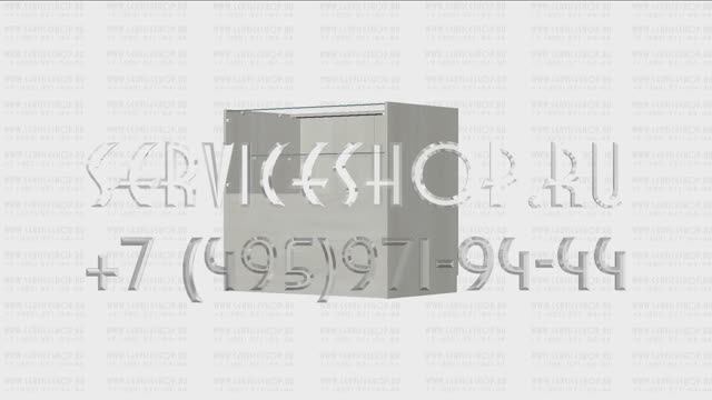 Остеклённый торговый прилавок с дверцами
