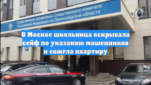 В Москве школьница вскрывала сейф по указанию мошенников и сожгла квартиру