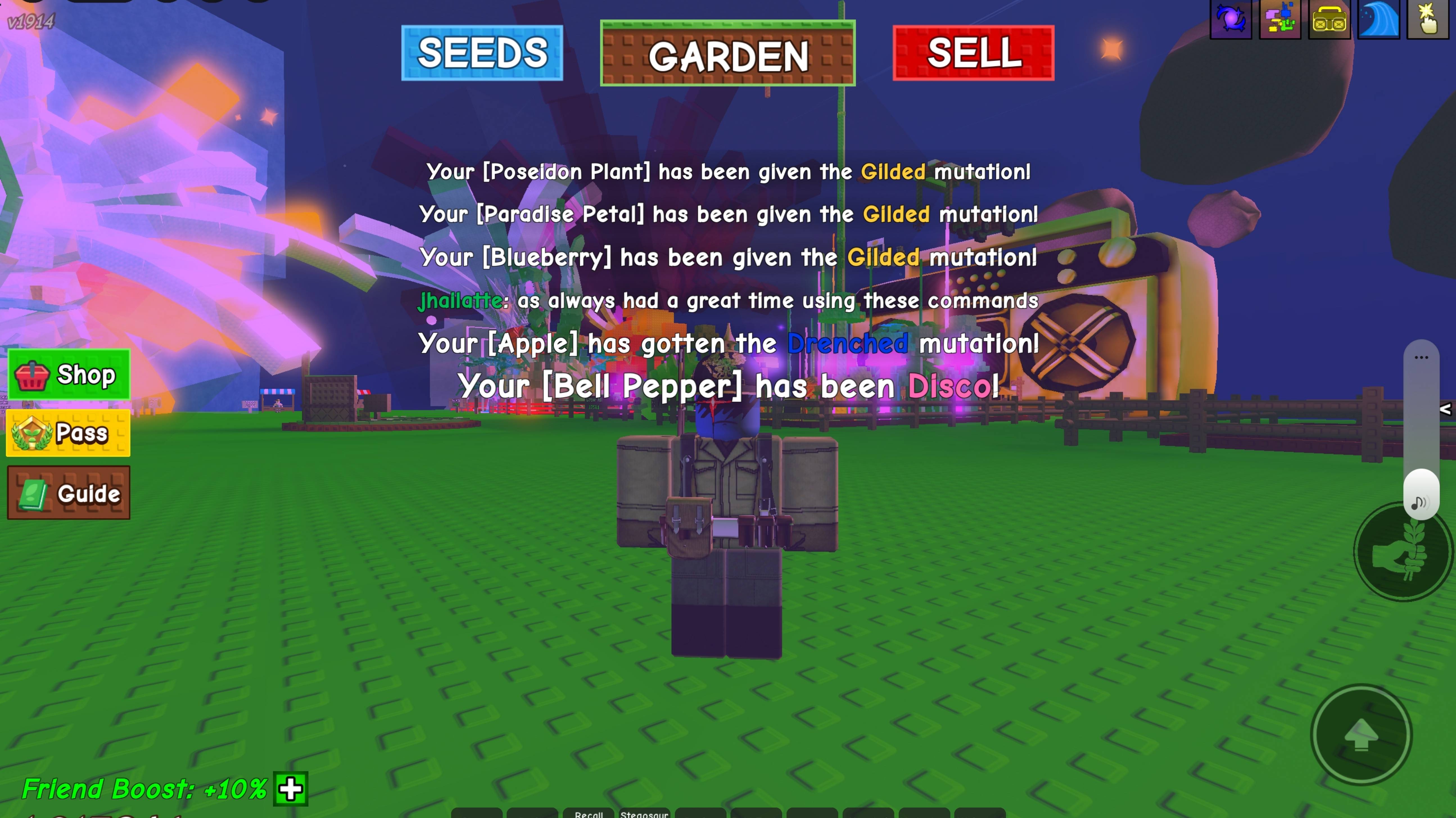 Roblox вырасти сад обновление