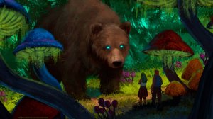 Медведь с грибами