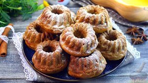 Настоящая осення выпечка. ТЫКВЕННЫЕ МАФФИНЫ НА ЙОГУРТЕ