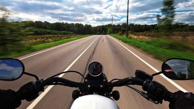 Harley Davidson Sportster 1200 и Kawasaki Versys 650 в Клёново Часть 2. Мотокараоке