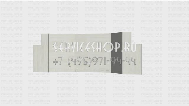 Угловой прилавок ресепшен вместе