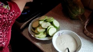 Жарим кабачки в кляре.# Очень вкусно